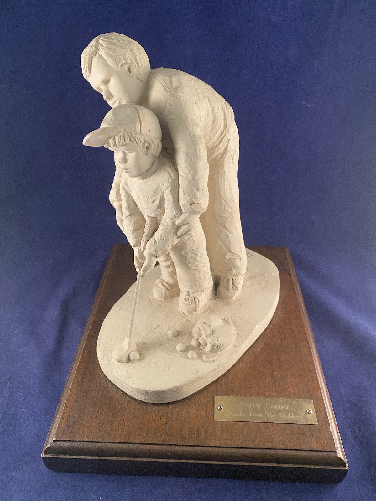 Austin Sculpture Golfer Child Award Thanks Children Classic Perry Como Estate | eBay