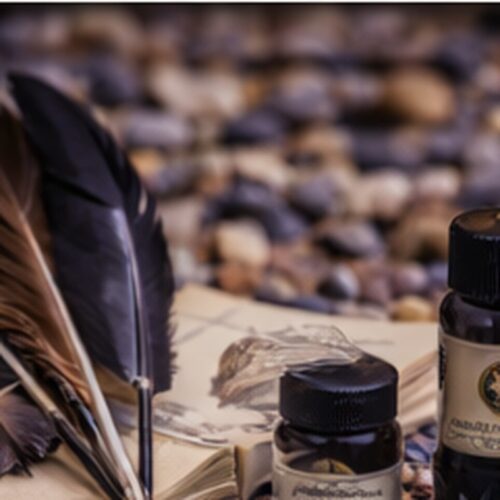 Feathers / Writing Supplies & Parchment Paper