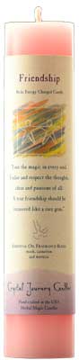 Friendship Reiki Charged pillar candle