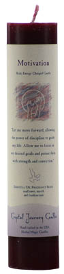Motivation Reiki Charged pillar candle