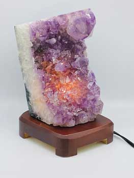 Amethyst Druse lamp