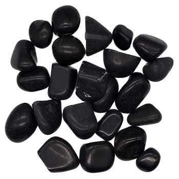 1 lb Tourmaline, Black tumbled stones 10-35mm