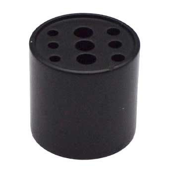 3/4" Black brass holder  9 holes