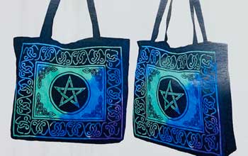15.7" x 17.7" Pentagram tote  bag