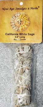 California White Sage smudge stick 3-4"